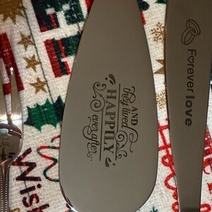 Silver Cake Server and Knife Set